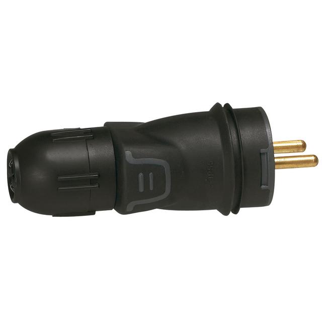 Wtyczka Gumowa 2P+Z 16A IP55 Ik08 Autozaciski I Dławik Helmo 050444 LEGRAND