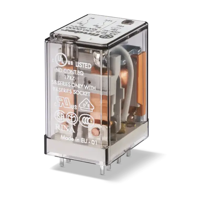 Miniaturowy przekaźnik przemysłowy 2 P; 10A; 110V DC, 55.12.9.110.2000