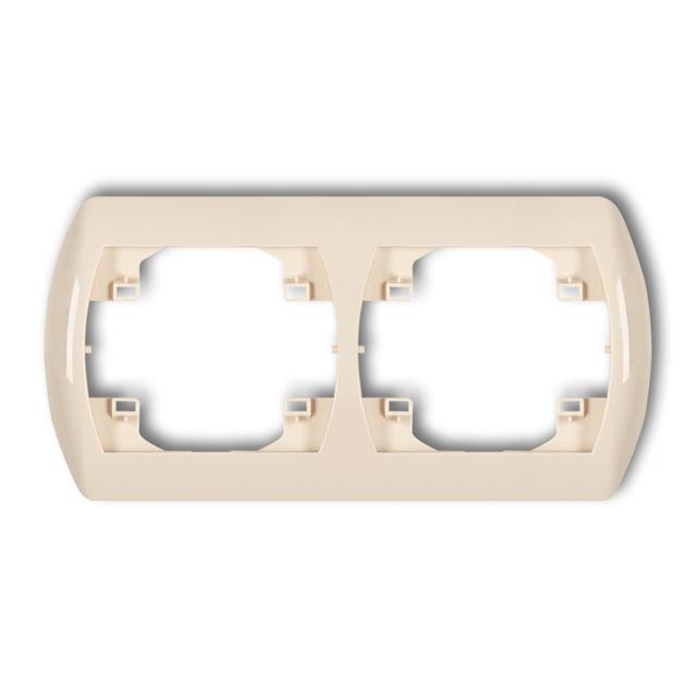 TREND Ramka pozioma podwójna beżowa