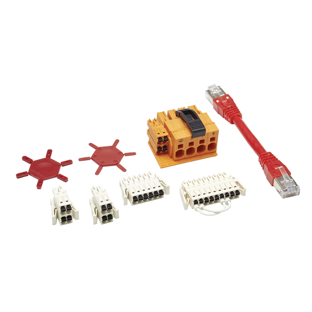 Single drive connectors and Sercos cable for Lexium 62 single drive - 0.09 m VW3E6001 Schneider