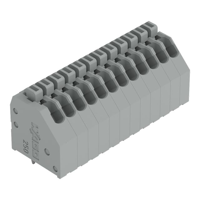 Listwa zaciskowa do płytek drukowanych 12-biegunowa szara raster 2,5mm /35szt./ 250-412 WAGO