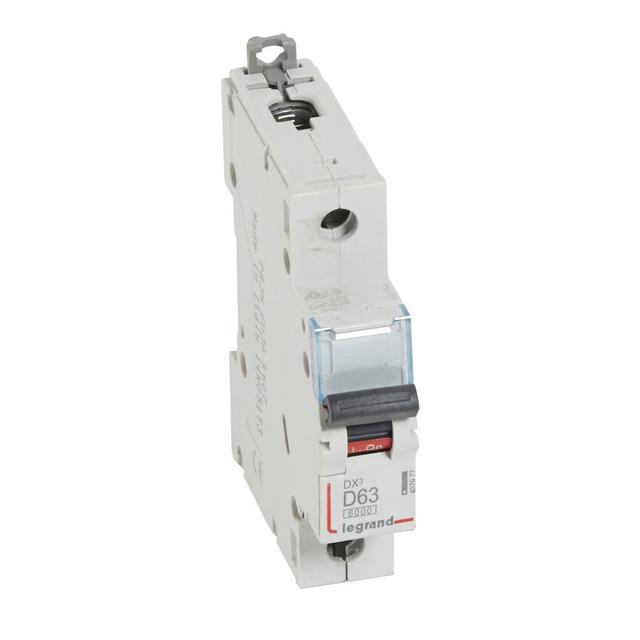 Wyłącznik Nadprądowy S 301 1P D63A 6kA DX3 407977 LEGRAND