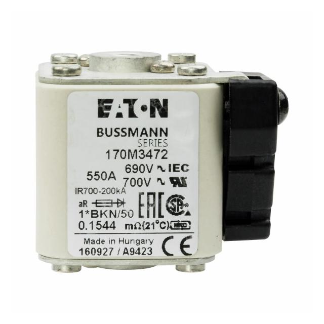 FUSE 550A 690V 1*BKN/50 AR UC Wkładka szybka 550A AC 690V rozmiar 1 aR IEC UL 170M3472 EATON