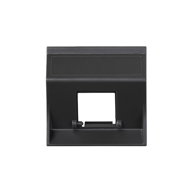 Simon Connect Płytka S500 1x RJ bez osłon skośna do adapterów MD szary grafit