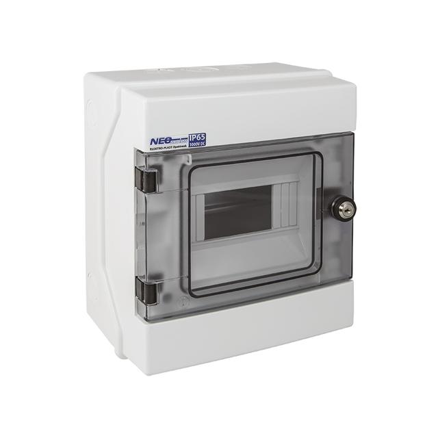 Rozdzielnica hermetyczna natynkowa 1x6 z zamkiem IP65 500VAC/1000VDC RH-6/Z  36.4 OPATÓWEK
