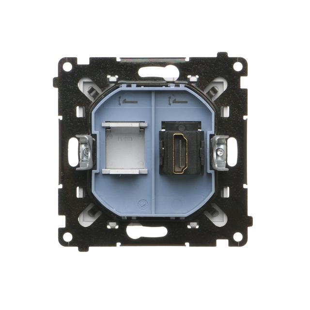 Simon 55 Gniazdo HDMI Aluminium mat TGHDMI.01/143 KONTAKT
