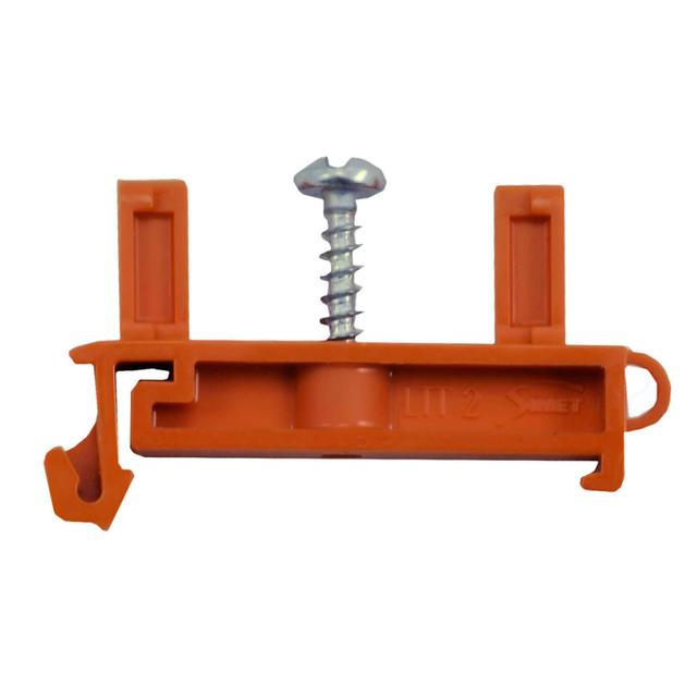 LTT2 ,  Trzymacz do złączek termoplastycznych, na TS35, do LTF (12-10; 16; 25), pomarańczowy