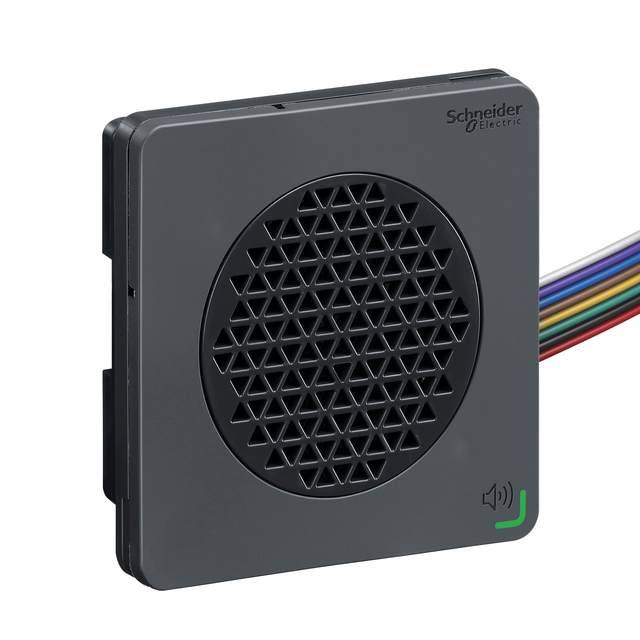 Harmony XVS Edytowalne alarmy głosowe czarny montaż na szynie DIN 72mm NPN 12-24V DC XVSV7BBN Schneider