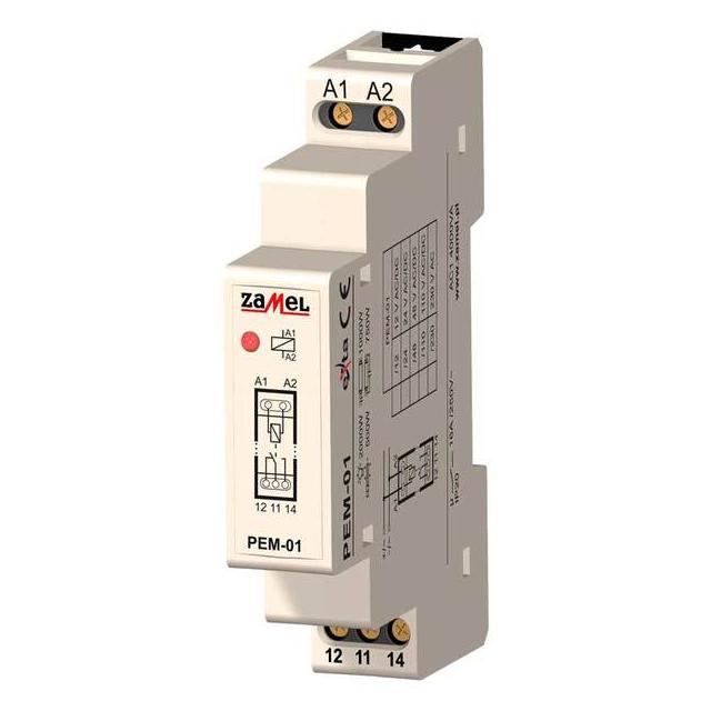 PRZEKAŹNIK ELEKTROMAGNETYCZNY 12V AC/DC 16A TYP: PEM-01/012