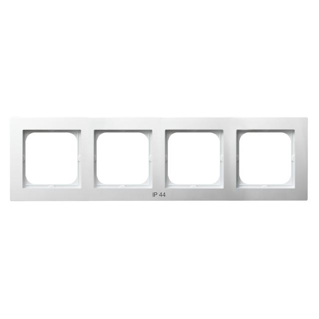 AS Ramka poczwórna do łączników IP-44 - kolor biały