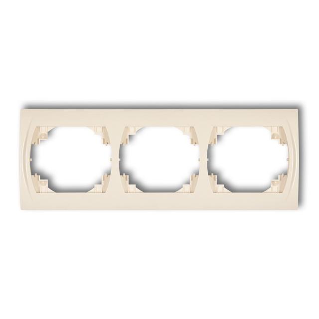 LOGO Ramka pozioma potrójna beżowa