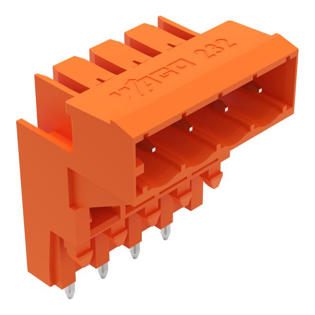 MCS-MIDI Classic wtyk podwyższony 4-bieg. pomarańczowy raster 5,08 mm /100szt./ WAGO