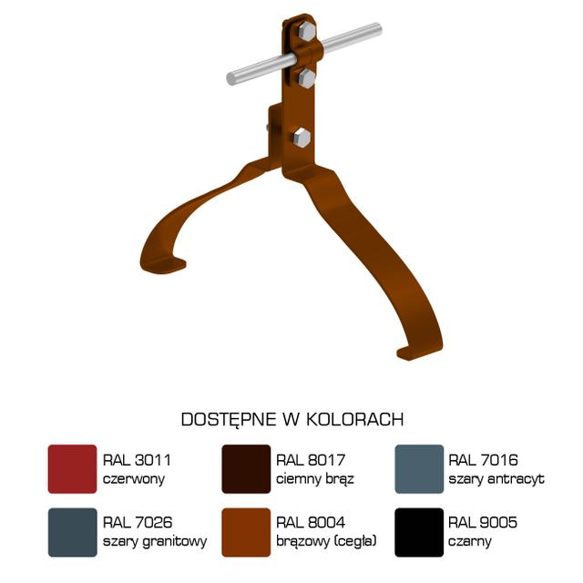 Uchwyt gąsiorowy "WZÓR 34" Z-śruba H=10 cm /LA/