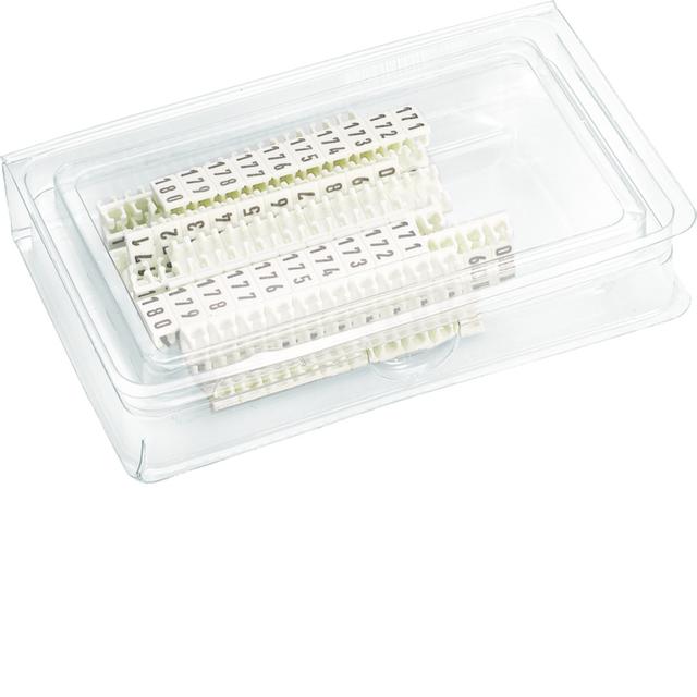 Paski opisowe z cyframi 0-100 25szt. KWL002 HAGER