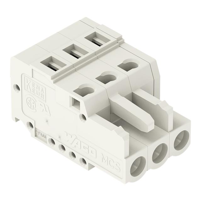 Gniazdo MCS‑MIDI Classic 3‑biegunowe jasnoszare raster 5mm 721‑103/026‑000 /100szt./ WAGO