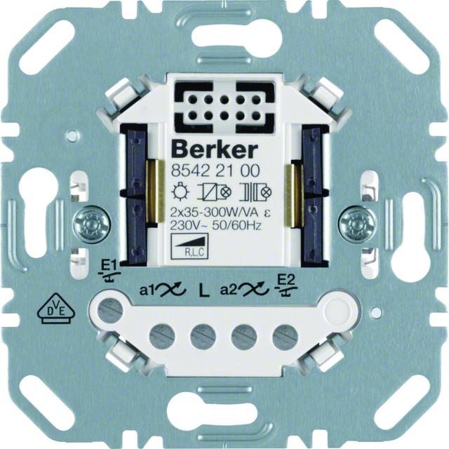 BERKER one.platform Uniwersalny ściemniacz przyciskowy podwójnymechanizm 85422100 HAGER