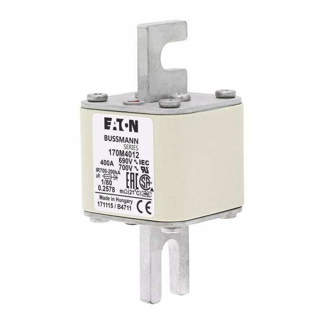 400A 690V 1/80 aR INDICATOR FUSE Wkładka szybka 400A AC 690V DIN 1 53x53x108 mm aR DIN, 170M4012 EAT