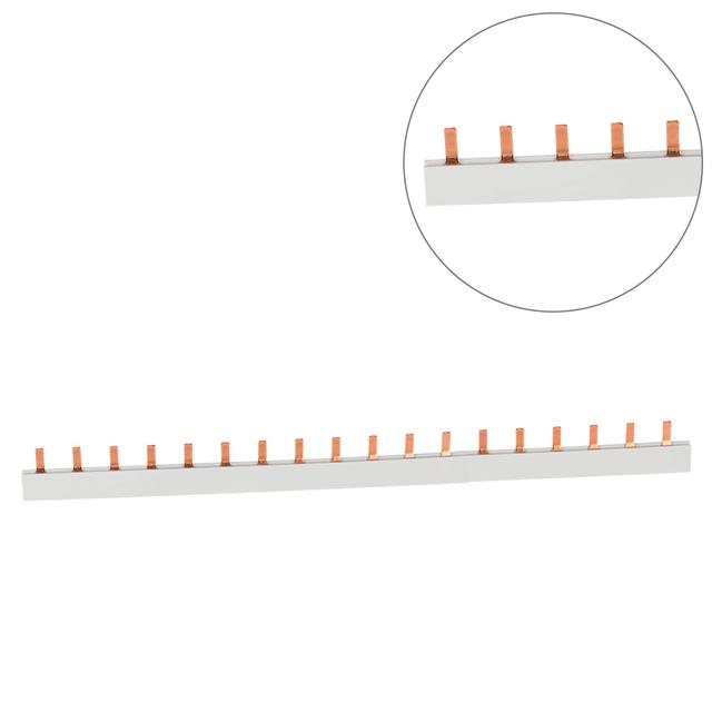 Szyna prądowa sztyftowa 1P 18M 10mm2 S18 1F-10SZ-ypu PIN 45.208 OPATÓWEK