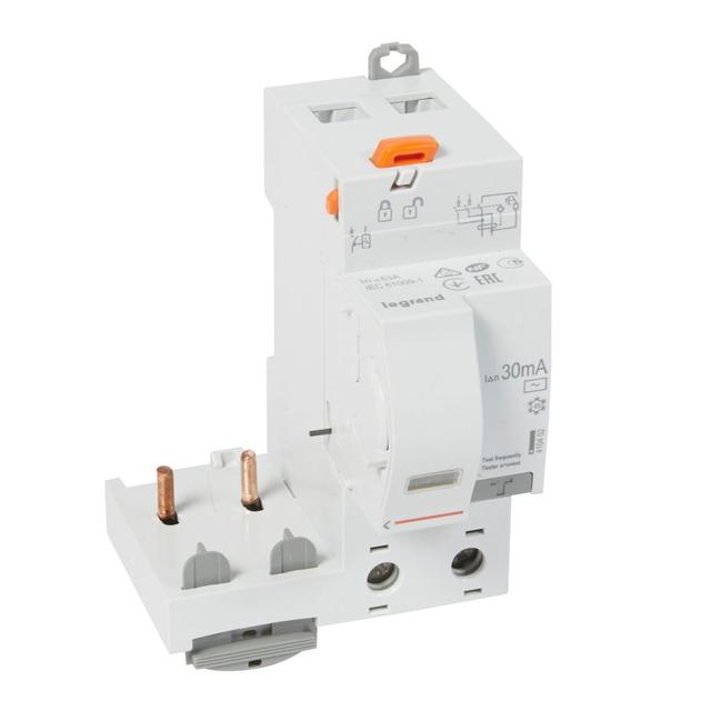 BLOK RÓŻNICOWOPRĄDOWY PR 302 2P 63A 30MA TYP AC SERII DX3, Legrand
