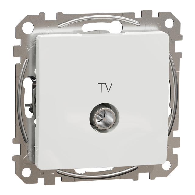 Sedna Design & Elements Gniazdo antenowe TV przelotowe 10dB białe SDD111478 SCHNEIDER