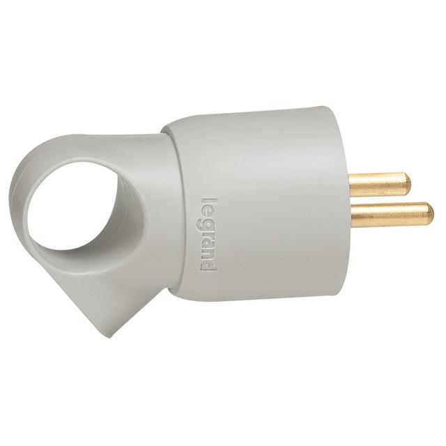 Wtyczka 2P+Z 16A Plastikowa Szara- Z Pierścieniem Helmo 050105 LEGRAND