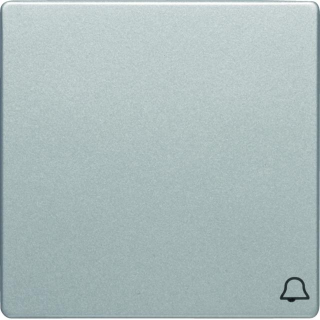 BERKER Q.x Klawisz z nadrukowany symbol dzwonek do łącznika 1-klawiszowego aluminium aksamit lakiero