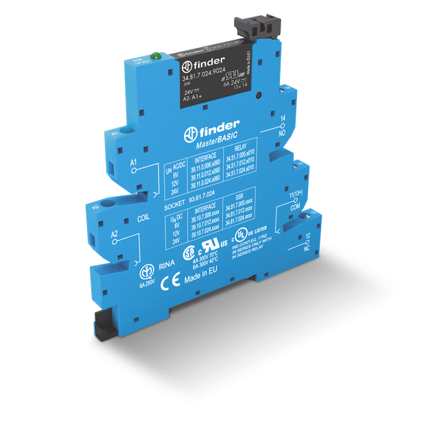 Przekaźnik interfejsowy serii 39: 1Z 2A 125V AC/DC 39.10.0.125.8240 /10szt./ FINDER