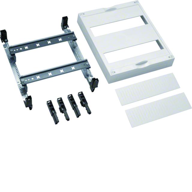 univers N Blok dla pól licznikowych z szynami nośnymi rozstaw 125mm 300x250mm UD21A4 HAGER