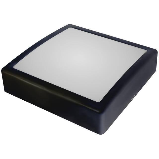 Oprawa oświetleniowa IRYS E27 czarny pierścień, klosz mleczny