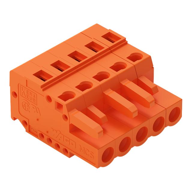 1-przewodowe gniazdo CAGE CLAMP pomarańczowa /100szt./ 231-305/102-000 WAGO