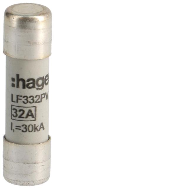 Wkładka bezpiecznikowa cylindryczna CH-10 10x38mm gPV 32A 600VDC LF332PV HAGER