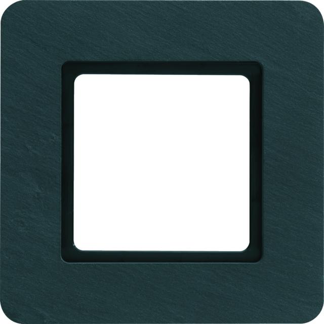 Q.7 Ramka 1-krotna do modułu podświetlenia LED, łupek 10116130 HAGER