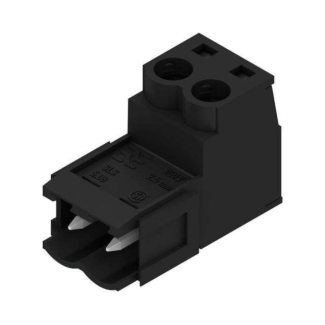 SLS 5.08/02/180B SN BK BX Wtyk PCB (złącze wiązki), 5.08 mm, Liczba biegunów: 2, Przyłącze z jarzmem /150szt./ 1645230000 WEIDMÜLLER