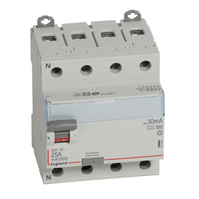 Wyłącznik Różnicowoprądowy P 304 4P 25A 30Ma Typ F (Hpi) DX3 411694 LEGRAND