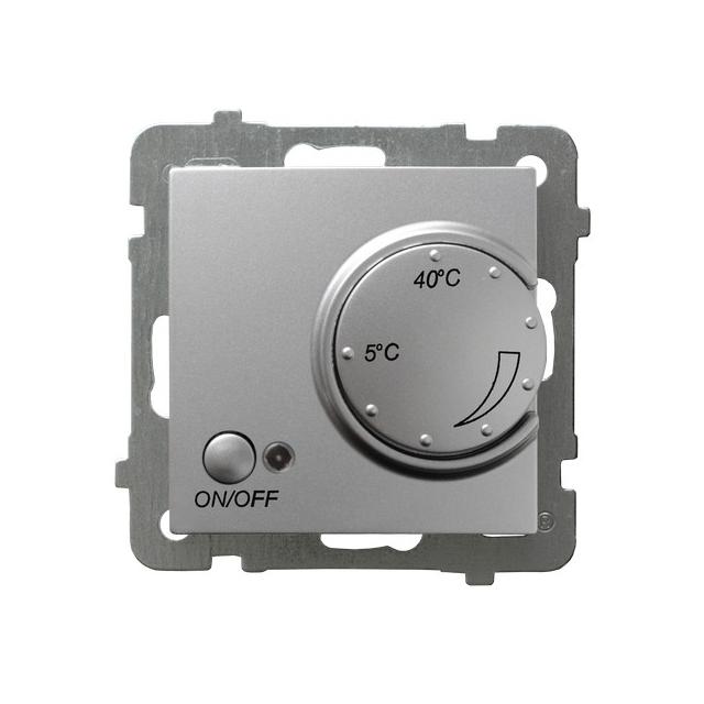 AS Regulator temperatury z czujnikiem podpodłogowym kolor srebro RTP-1G/m/18 OSPEL