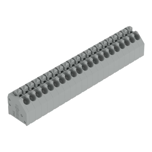 listwa zaciskowa do pł. drukowanych 21-bieg. szara raster 3,5 mm /15szt./ WAGO