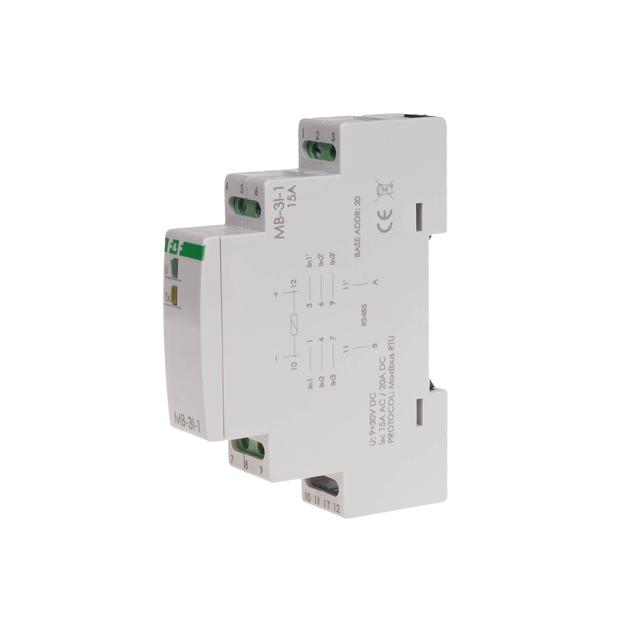 Przetwornik pomiaru natężenia prądu trójfazowy z wyjściem MODBUS RTU MAX-MB-3I-1-5A F&F