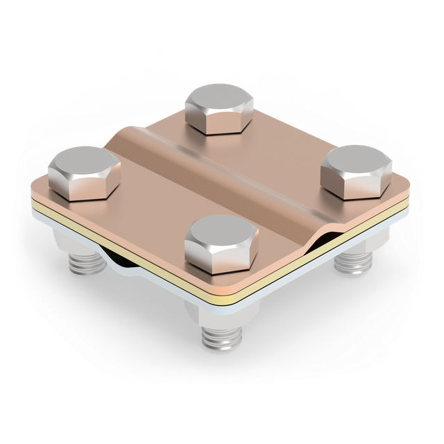 CU/OC ZŁĄCZE KRZYŻOWE 4-OTWOROWE