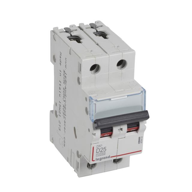 Wyłącznik Nadprądowy S 312 2P D25A 10000A DX3 409453 LEGRAND