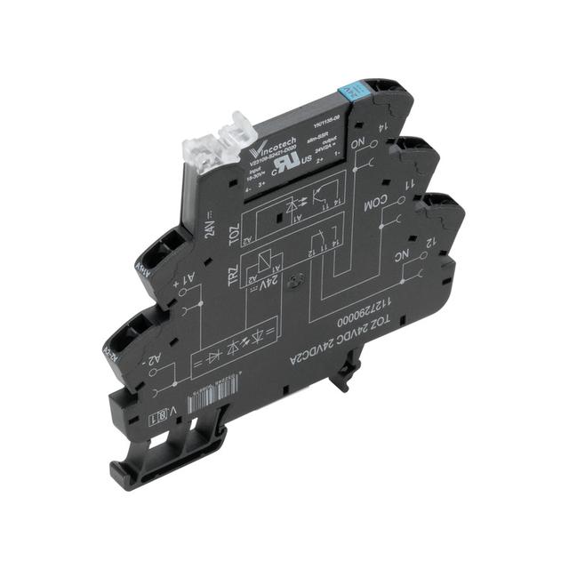 TOZ 24VDC 24VDC2A Przekaźnik półprzewodnikowy, 24 V DC ±20 %, Dioda zwrotna, Zabezpieczenie przez pomieszaniem biegunów , 1 zestyk zwierny (MOS-FET), 3...33 V DC, 2 A, /10szt./ 1127290000 WEIDMÜLLER