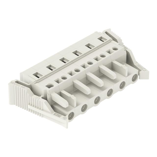 Gniazdo MCS‑MIDI Classic 6‑biegunowe jasnoszare raster 7,5mm 721‑206/037‑000 /25szt./ WAGO