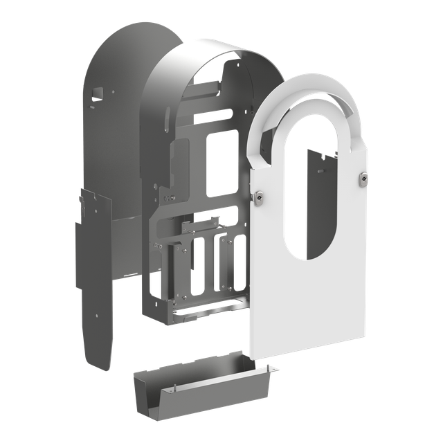 Obudowa zestawu, EVlink Pro AC Metal, do ściennej stacji z 1 punktem ładowania, stalowa