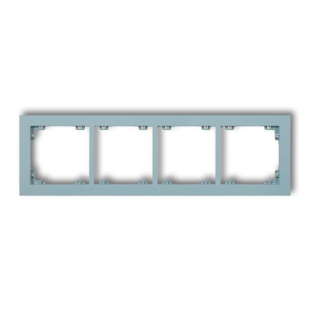 DECO Ramka podczwórna z tworzywa DECO Pastel Matt lazurowa 48DR-4 KARLIK