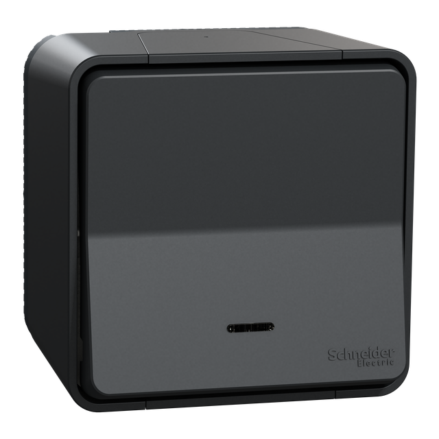 Mureva, przycisk z podświetleniem, antracytowy