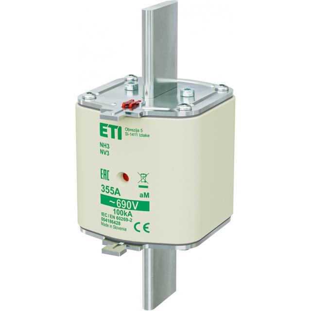 Wkładka topikowa NH silnikowa KOMBI NH3 aM 355A 690V 004186428 ETI