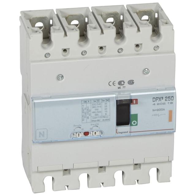 Wyłącznik DPX3 250 4P 200A 25Ka 420218 LEGRAND