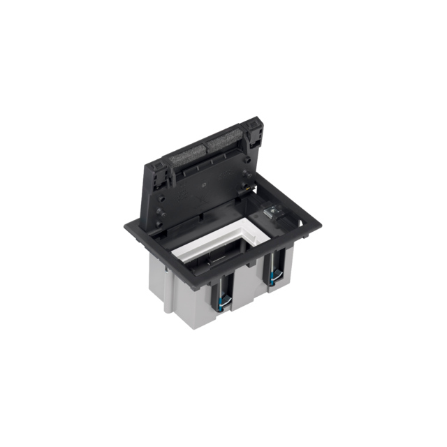 Simon Connect Puszka podłogowa S500 1-modułowa 2x K45 gł. 93mm szary grafit