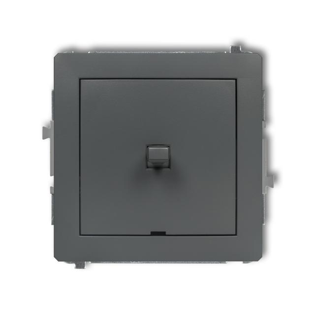 DECO Mechanizm łącznika jednobiegunowego w stylu amerykańskim grafitowy mat