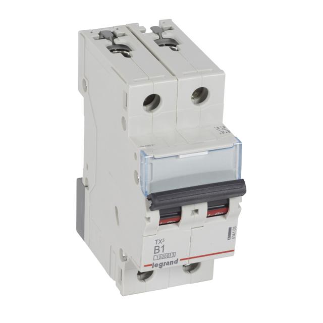 WYŁĄCZNIK NADPRĄDOWY S 312 2P B 1A 10000A SERII TX3, Legrand