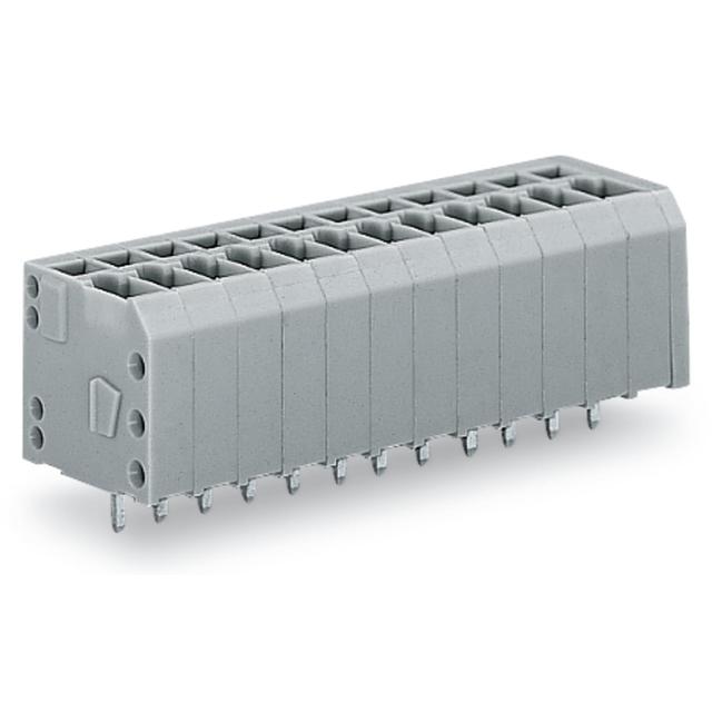 listwa zaciskowa do pł. drukowanych 12-bieg. szara raster 3,5 mm /25szt./ WAGO